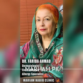 Allergy Specialist in Islamabad - Dr. Farida Ahmad